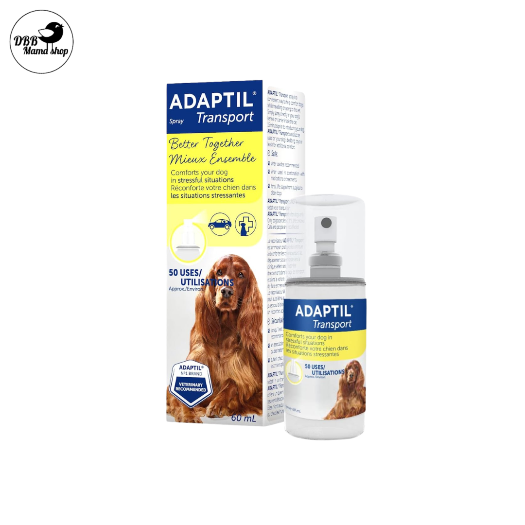 ADAPTIL Transport & FELIWAY Classic Calming Spray 60mL | Vet Recommended | Reduces Pet Stress | 50 Uses