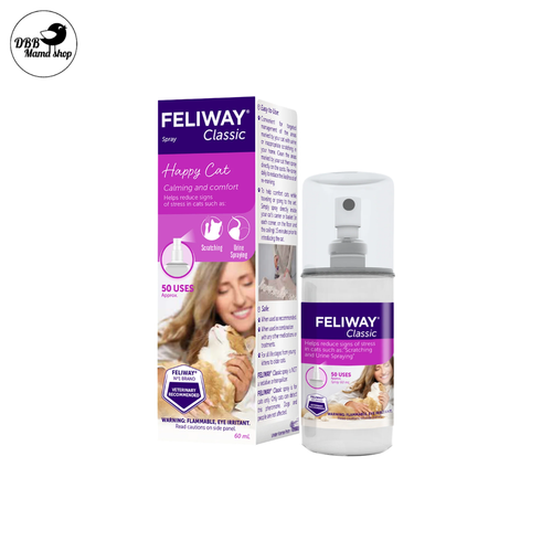 ADAPTIL Transport & FELIWAY Classic Calming Spray 60mL | Vet Recommended | Reduces Pet Stress | 50 Uses