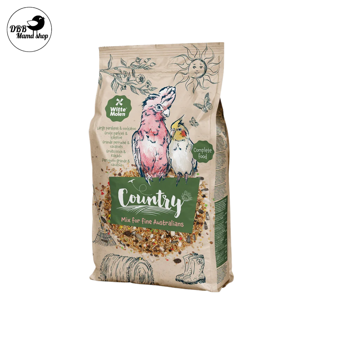 Witte Molen Country Budgies / Lovebirds/ Large Parakeets / Parrot 550g/ 600g/ 2kg / 2.5kg Bird Food