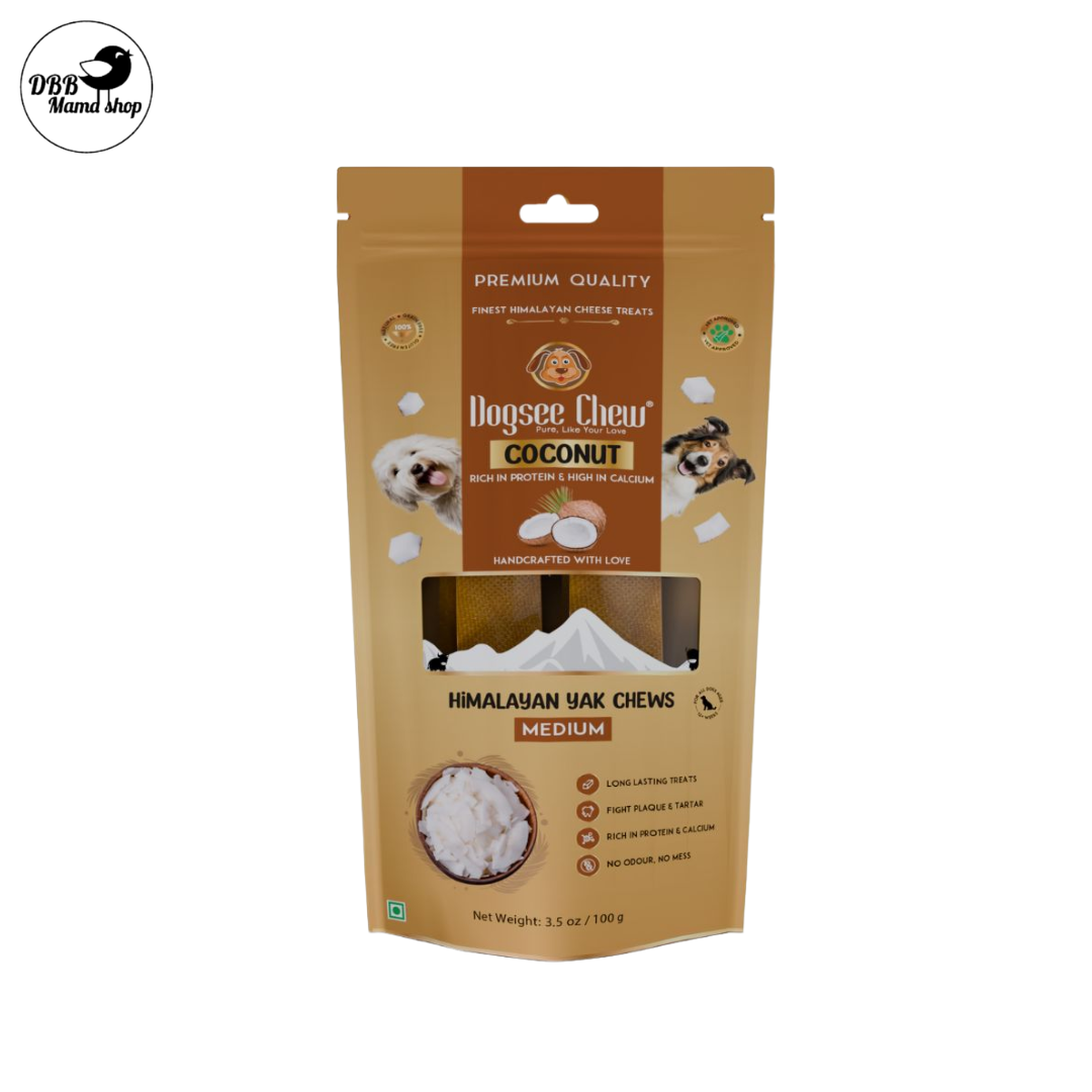 Dogsee Chew Premium Yak Bars – Healthy Dental Treats for Dogs - Medium / Large