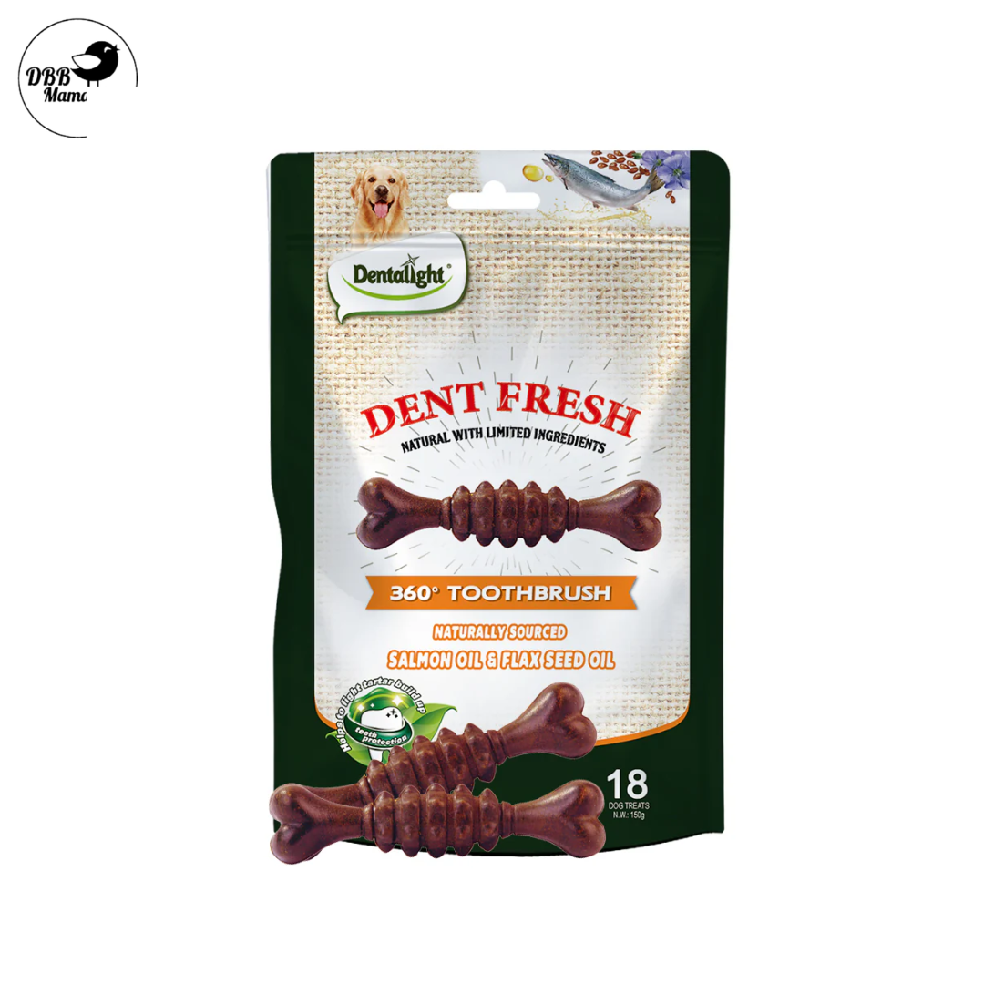 DENTALIGHT - Dent Fresh 360° Toothbrush Dog Chew Series 18 pcs