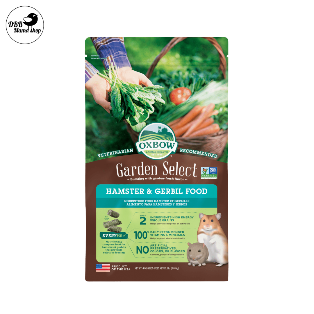 Oxbow Garden Select Hamster & Gerbil Food | Natural Garden‑Fresh Diet • Complete Nutrition