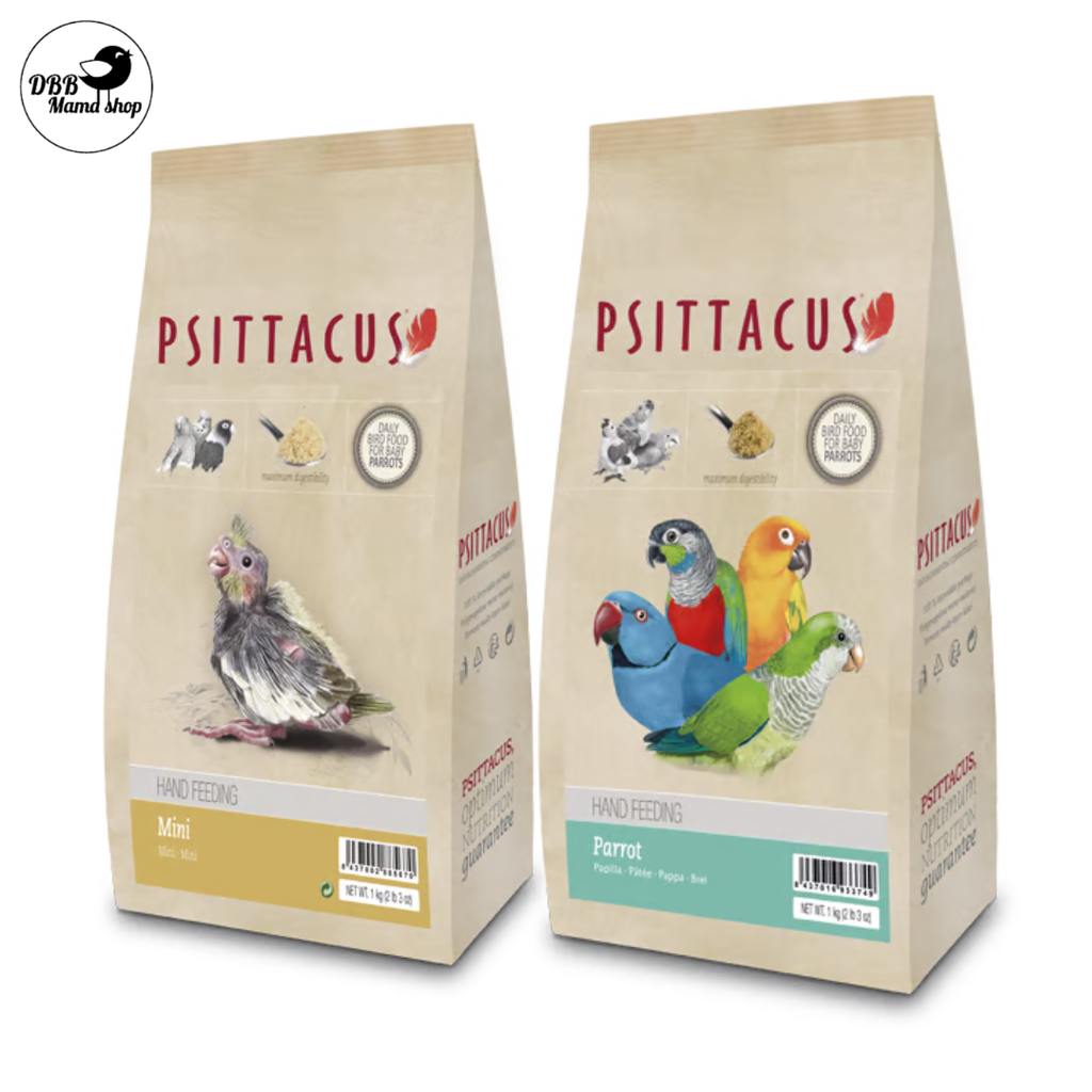Psittacus Handfeeding Mini for Baby Birds 350g | Parrot 1kg Chick Formula | Easy Mix