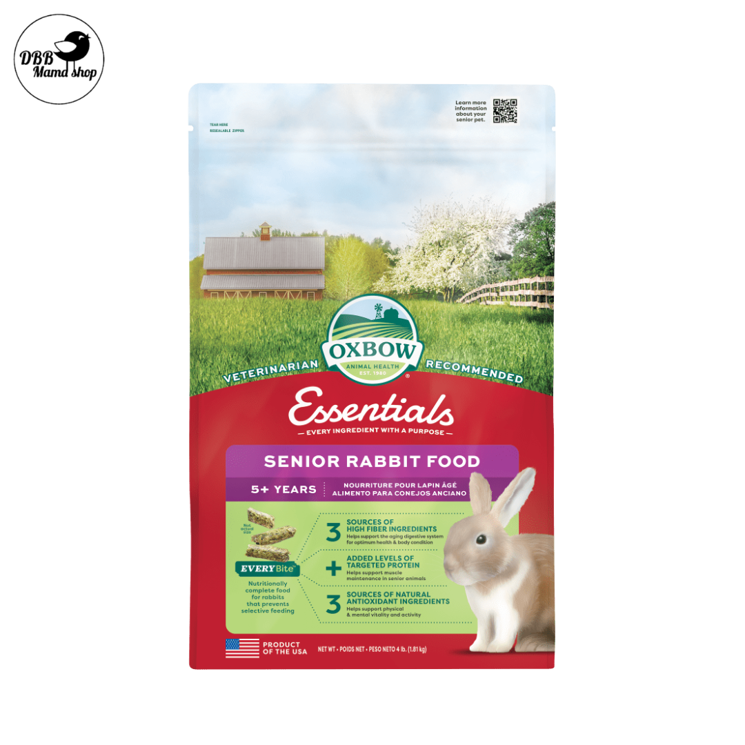 [Senior Rabbit Food] Oxbow Essentials | Joint Support • Heart Health • High Fiber • Complete Senior Diet