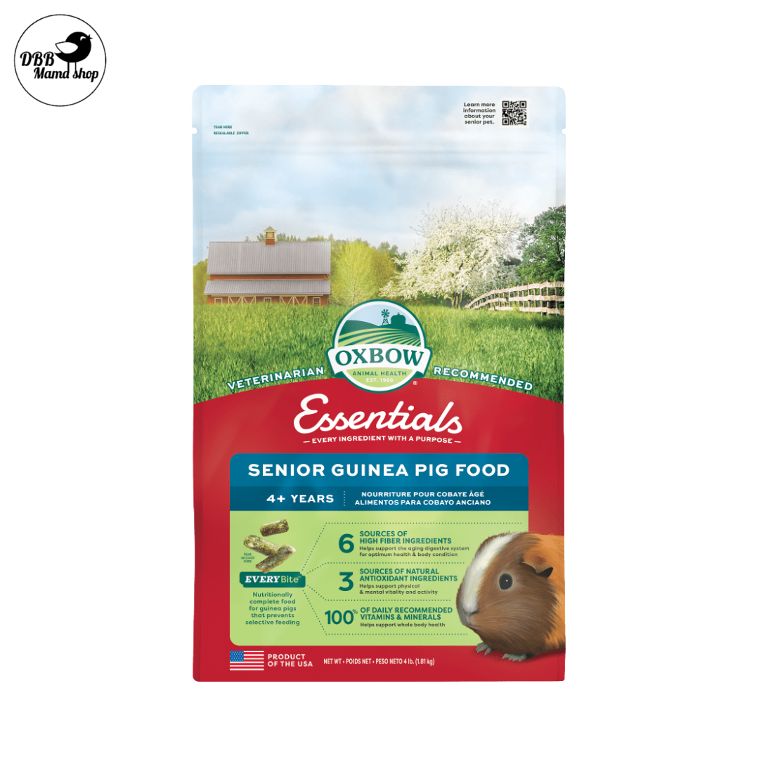 [Senior Guinea Pig Food] Oxbow Essentials | Joint Support • Heart Health • High Fiber • Vitamin C