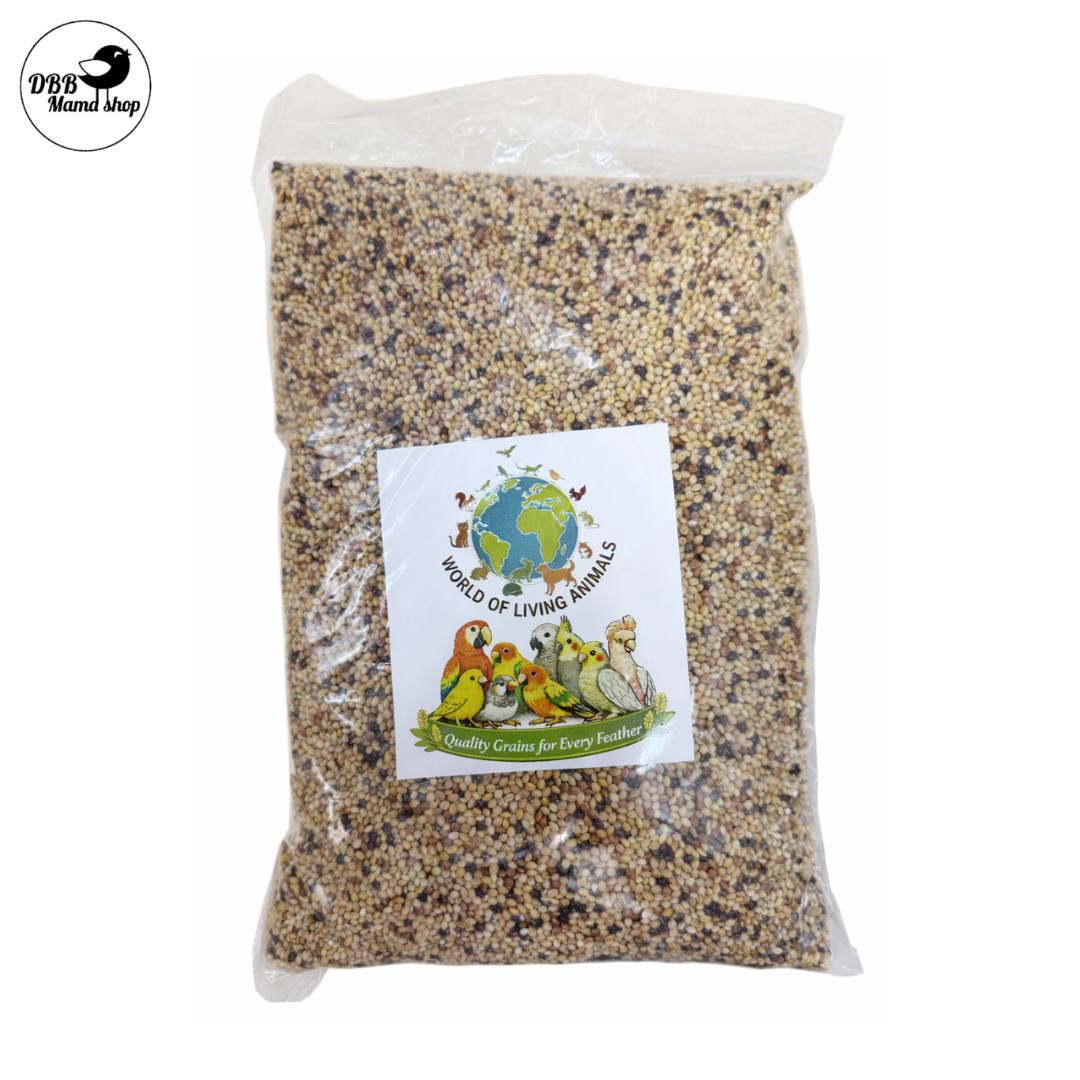 [WOLA] World of Living Animals – Mixed Millets Bird Seeds | Quality Grains for Every Feather | 1kg