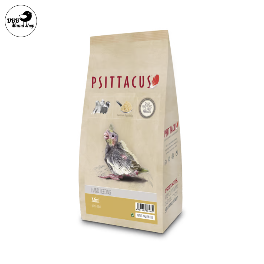 Psittacus Handfeeding Mini for Baby Birds 350g | Parrot 1kg Chick Formula | Easy Mix