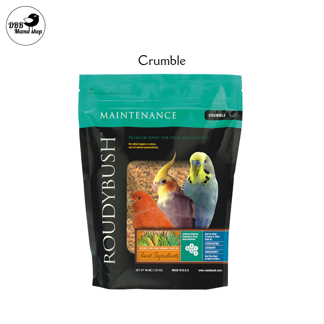 Roudybush Daily Maintenance Diet Nibble / Crumble / Mini / Small / Medium 44oz Bird Food