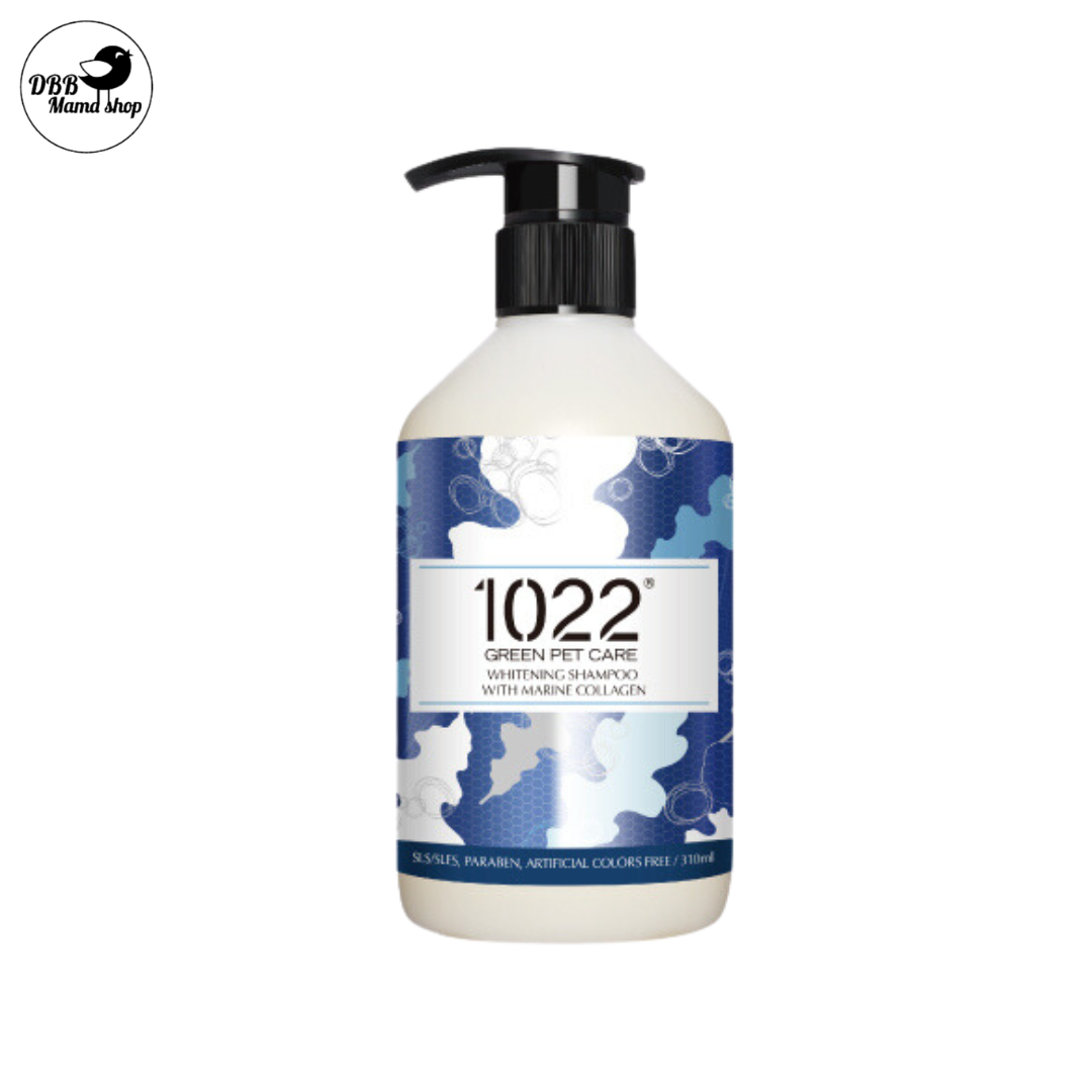 1022® Green Pet Care Marine Collagen Dog Shampoo (310ml) All Soft, Soothing, Whitening, Anti Bacteria, Volumn Up