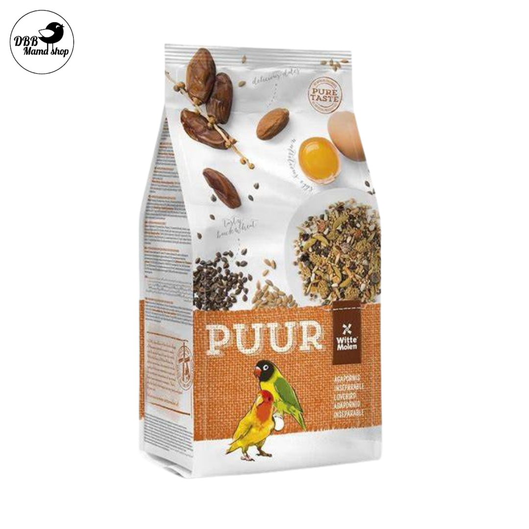 Witte Molen Puur Budgie / Lovebird / Large Parakeet - Cockatiel / Parrot Macaw Bird Food 750g / 2kg
