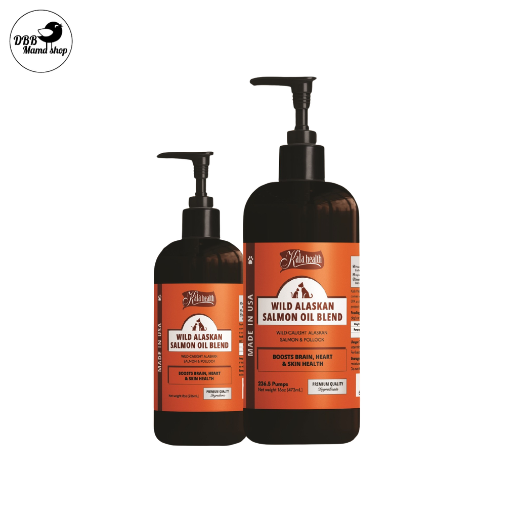 Kala Health Wild Alaskan Salmon Oil Blend 8oz & 16oz For Cats & Dogs Supplements