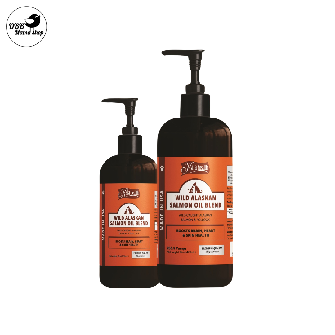 Kala Health Wild Alaskan Salmon Oil Blend 8oz & 16oz For Cats & Dogs Supplements