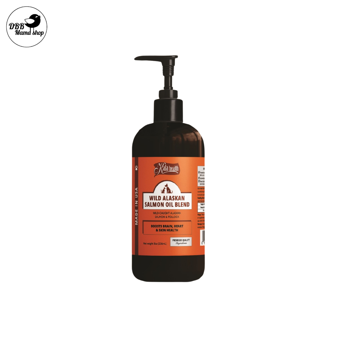 Kala Health Wild Alaskan Salmon Oil Blend 8oz & 16oz For Cats & Dogs Supplements