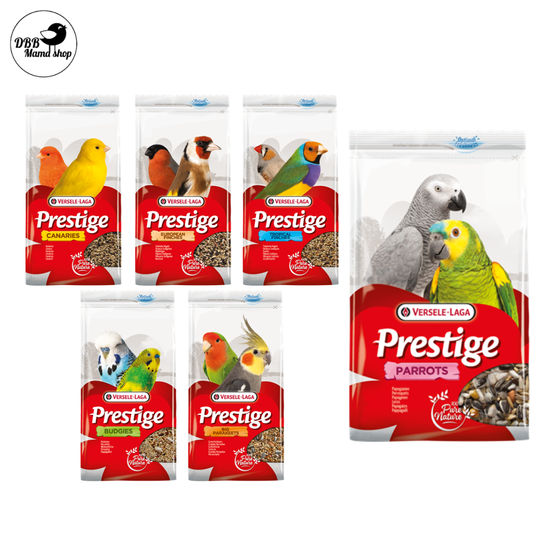 Versele‑Laga Prestige Birds Food — Premium Daily Nutrition 1kg for Canary Finch Budgie Lovebird Parakeet Parrots