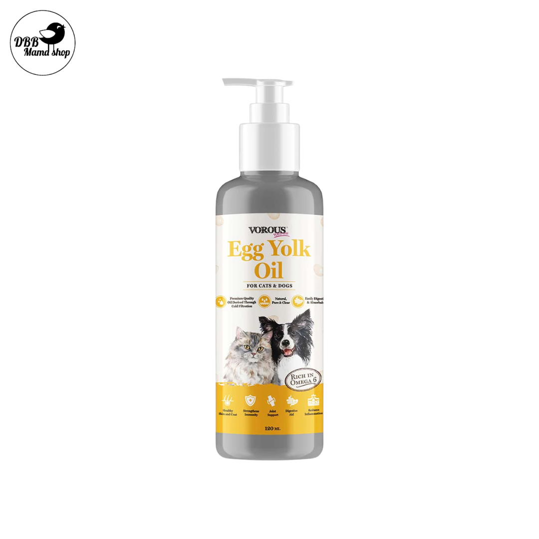 Vorus Wellness Sardine Krill / Egg Yolk /Salmon Oil 120ml For Cat and Dogs Health Supplement
