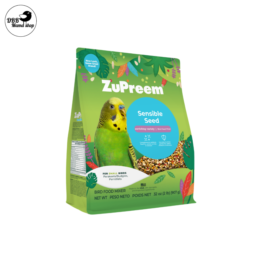 Zupreem Sensible Seed Small Medium Large 2lb Budgie Cockatiel Parrot Macaw Bird Food
