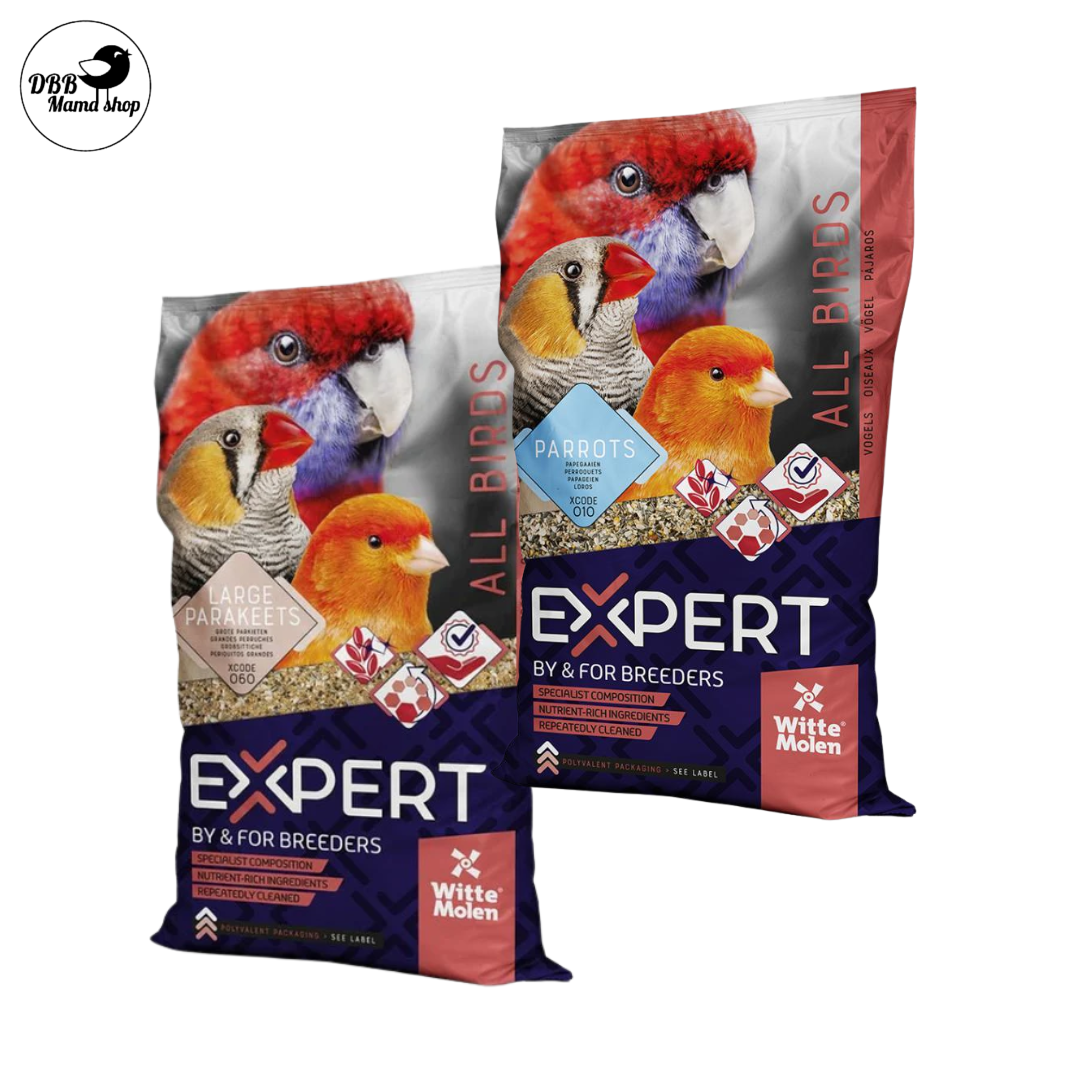 Witte Molen Expert Large Parakeet 5kg / Expert Parrot 4kg – Premium Daily Nutrition