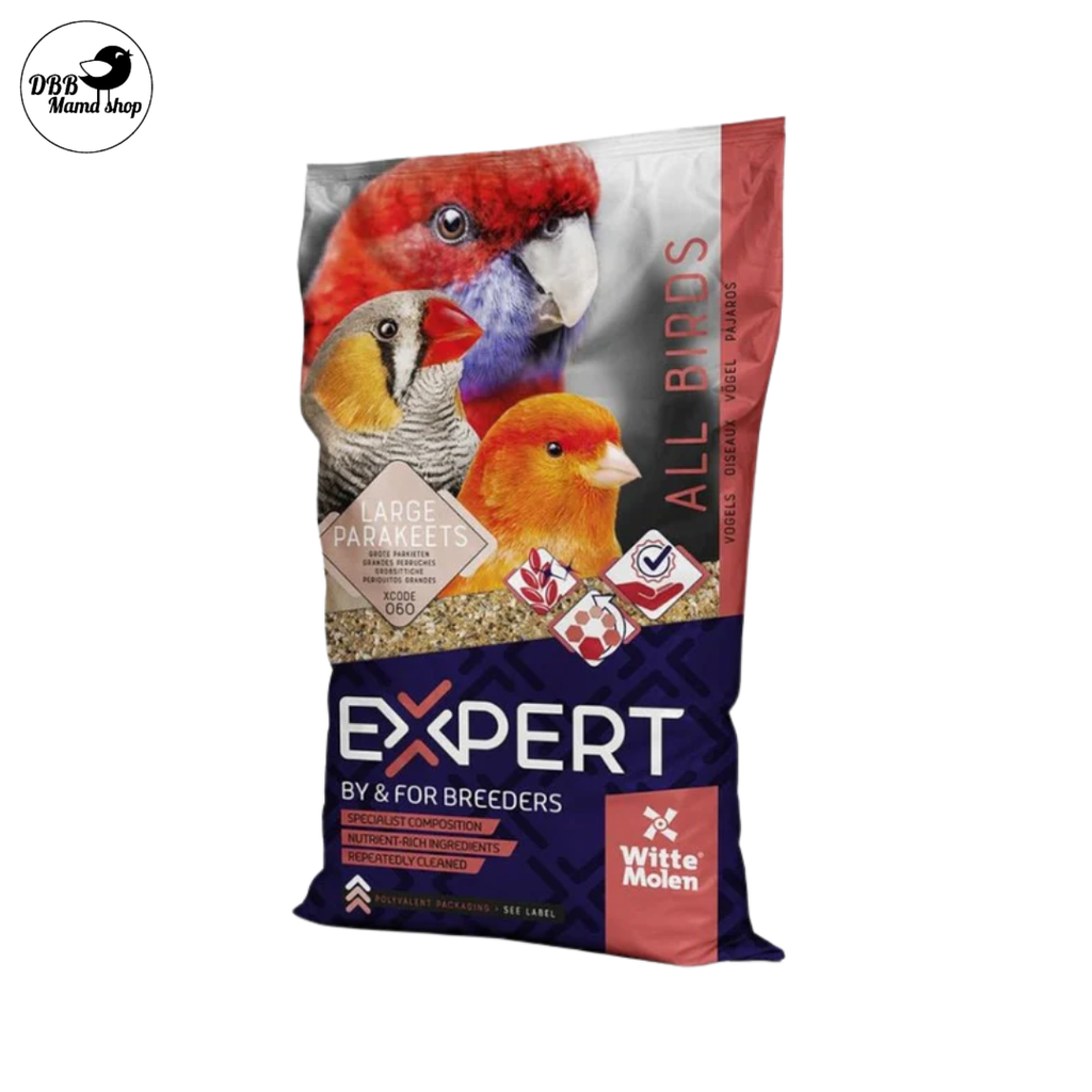Witte Molen Expert Large Parakeet 5kg / Expert Parrot 4kg – Premium Daily Nutrition