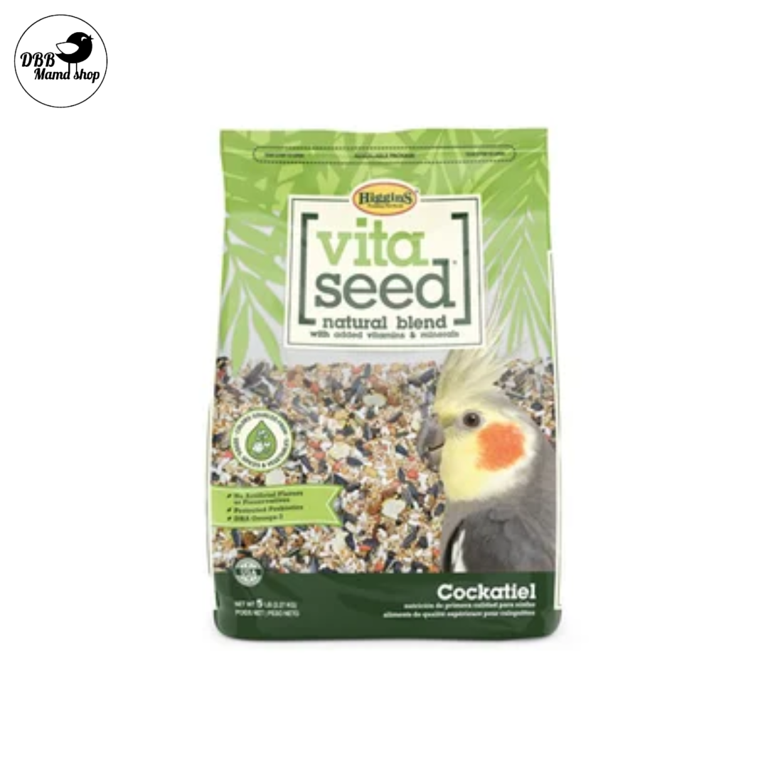 Higgins Vita Seeds California Blend Bird Food Parakeet Conure Cockatiel Parrot 2.5lb / 3/b / 5lb