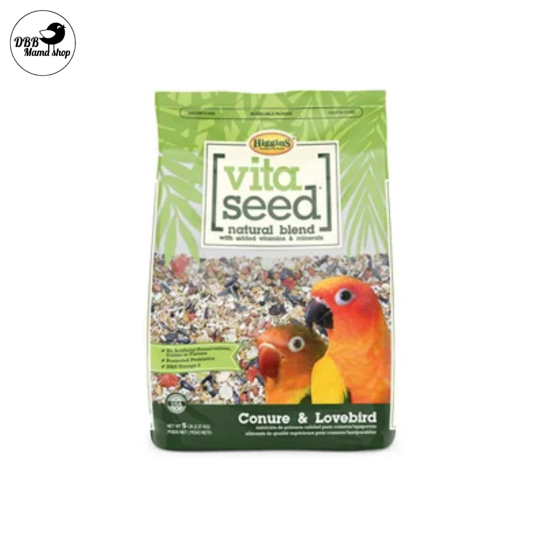 Higgins Vita Seeds California Blend Bird Food Parakeet Conure Cockatiel Parrot 2.5lb / 3/b / 5lb