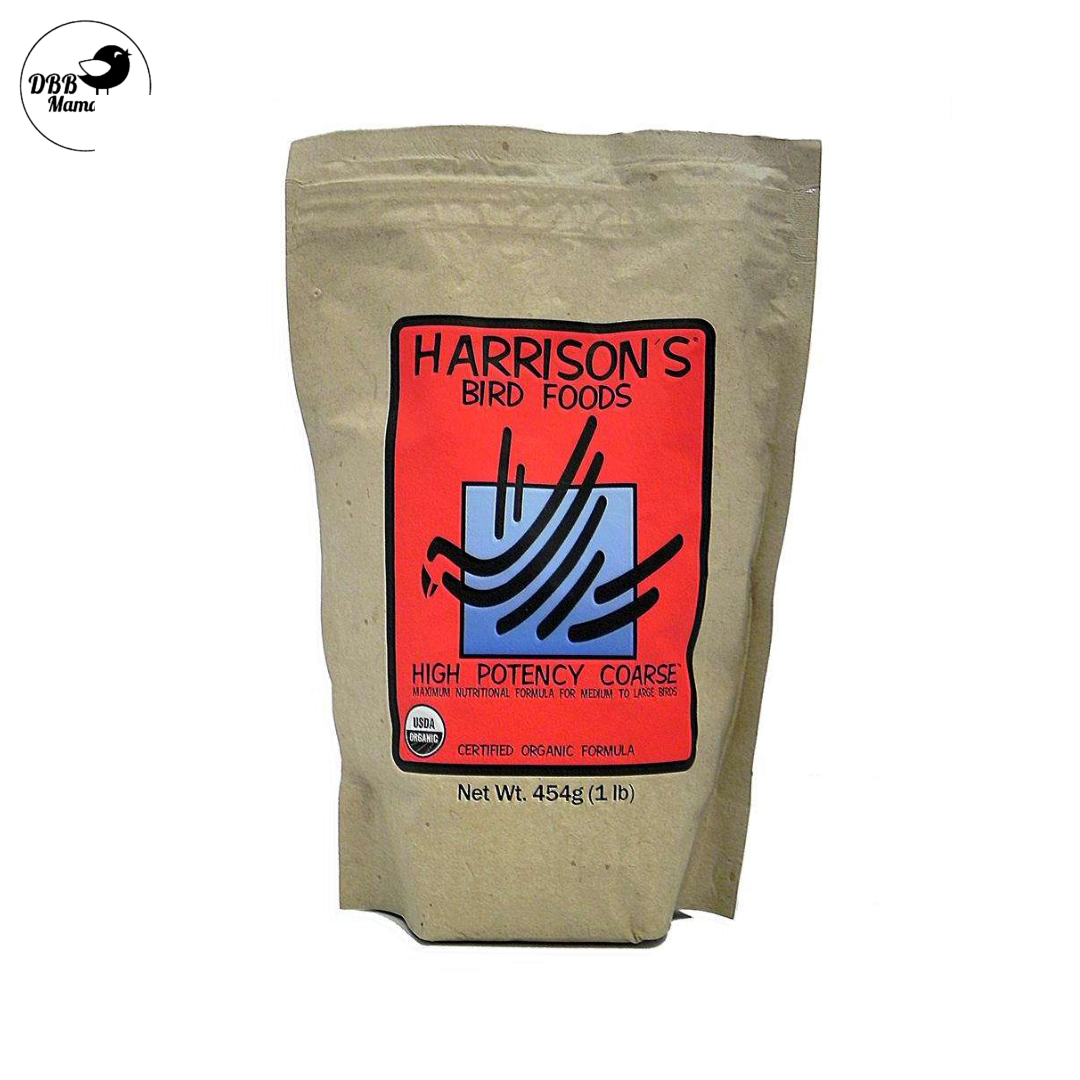 Harrison's Organic Bird Food High Potency Super Fine/Fine/Coarse/Pepper Fine 1lb/5lb Bird Food