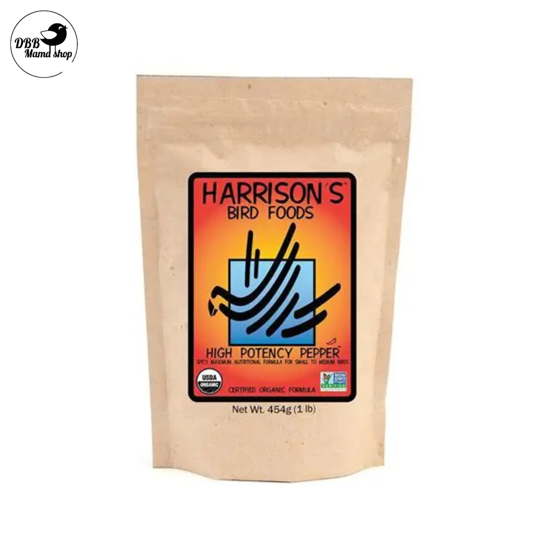 Harrison's Organic Bird Food High Potency Super Fine/Fine/Coarse/Pepper Fine 1lb/5lb Bird Food