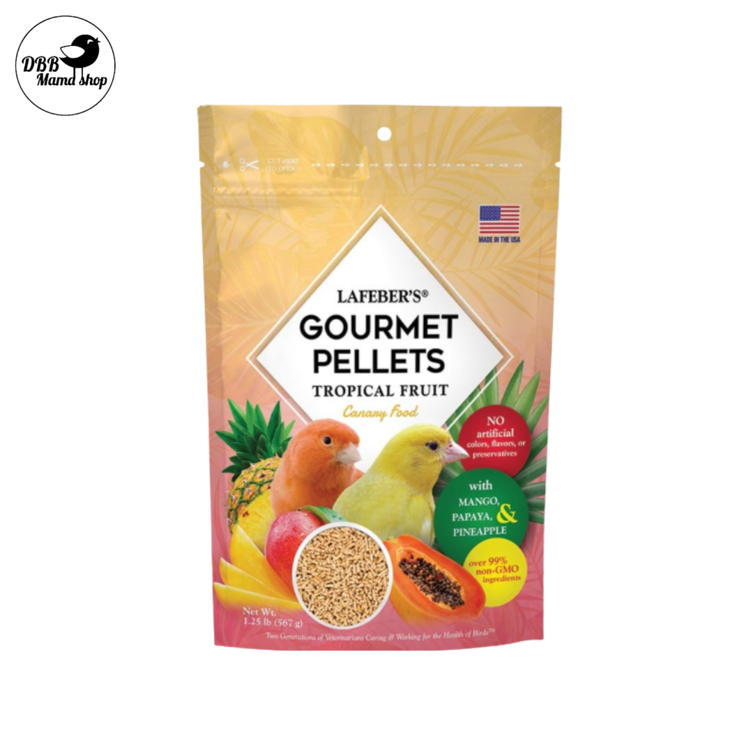 Lafeber Gourmet Pellet Tropical Fruit 1.25lb Finch Canary Parakeet Conure Cockatiel Parrot Macaw Cockatoo Bird Food