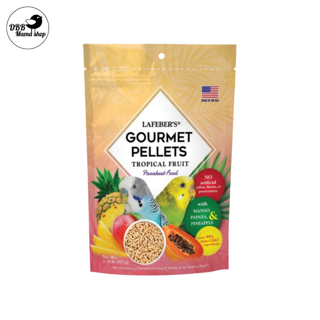 Lafeber Gourmet Pellet Tropical Fruit 1.25lb Finch Canary Parakeet Conure Cockatiel Parrot Macaw Cockatoo Bird Food