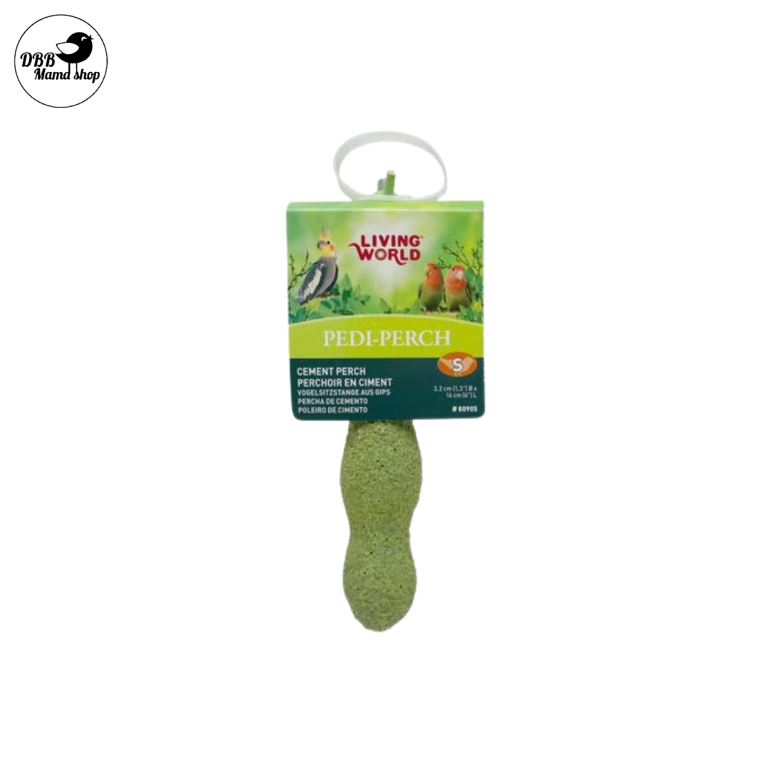 [ Random Colour ] Living World Pedi-Perch – Cement Bird Perch (XS / S / M / L) For Parrot Birds
