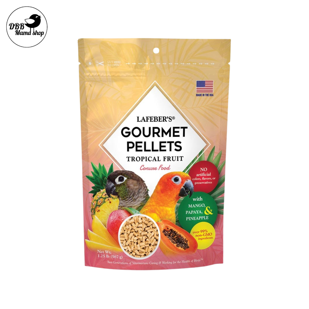 Lafeber Gourmet Pellet Tropical Fruit 1.25lb Finch Canary Parakeet Conure Cockatiel Parrot Macaw Cockatoo Bird Food