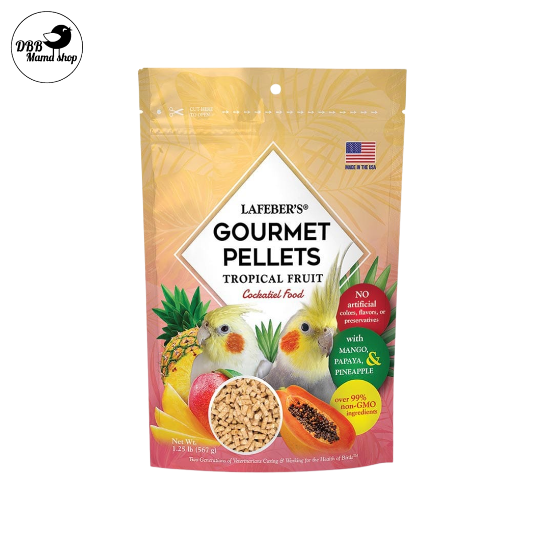 Lafeber Gourmet Pellet Tropical Fruit 1.25lb Finch Canary Parakeet Conure Cockatiel Parrot Macaw Cockatoo Bird Food