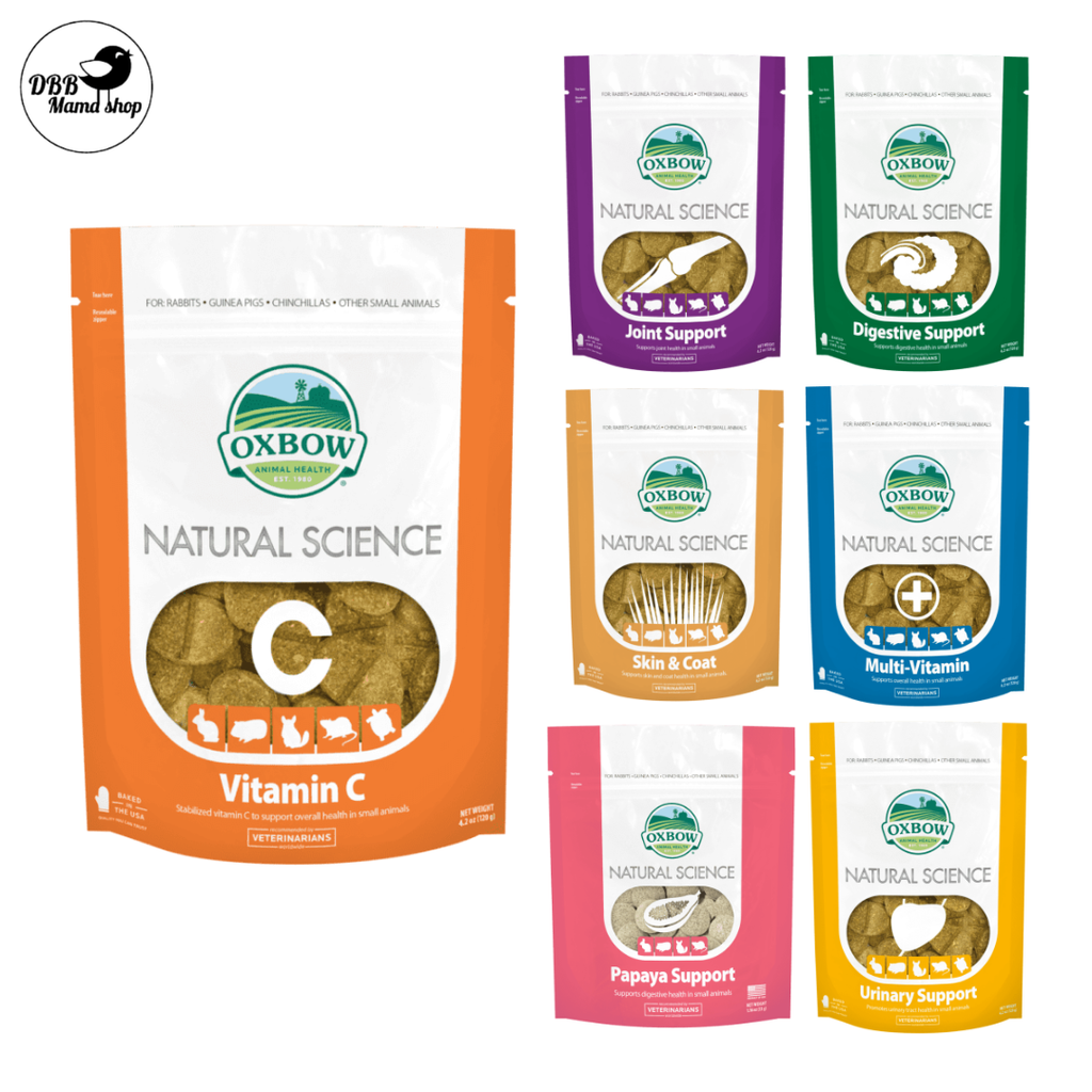 Oxbow Natural Science Supplement | Digestive • Joint • Immune • Urinary • Vitamin C | Small Pet Health Support