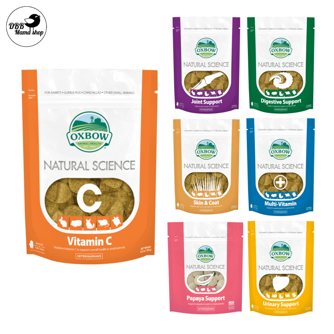 Oxbow Natural Science Supplement | Digestive • Joint • Immune • Urinary • Vitamin C | Small Pet Health Support