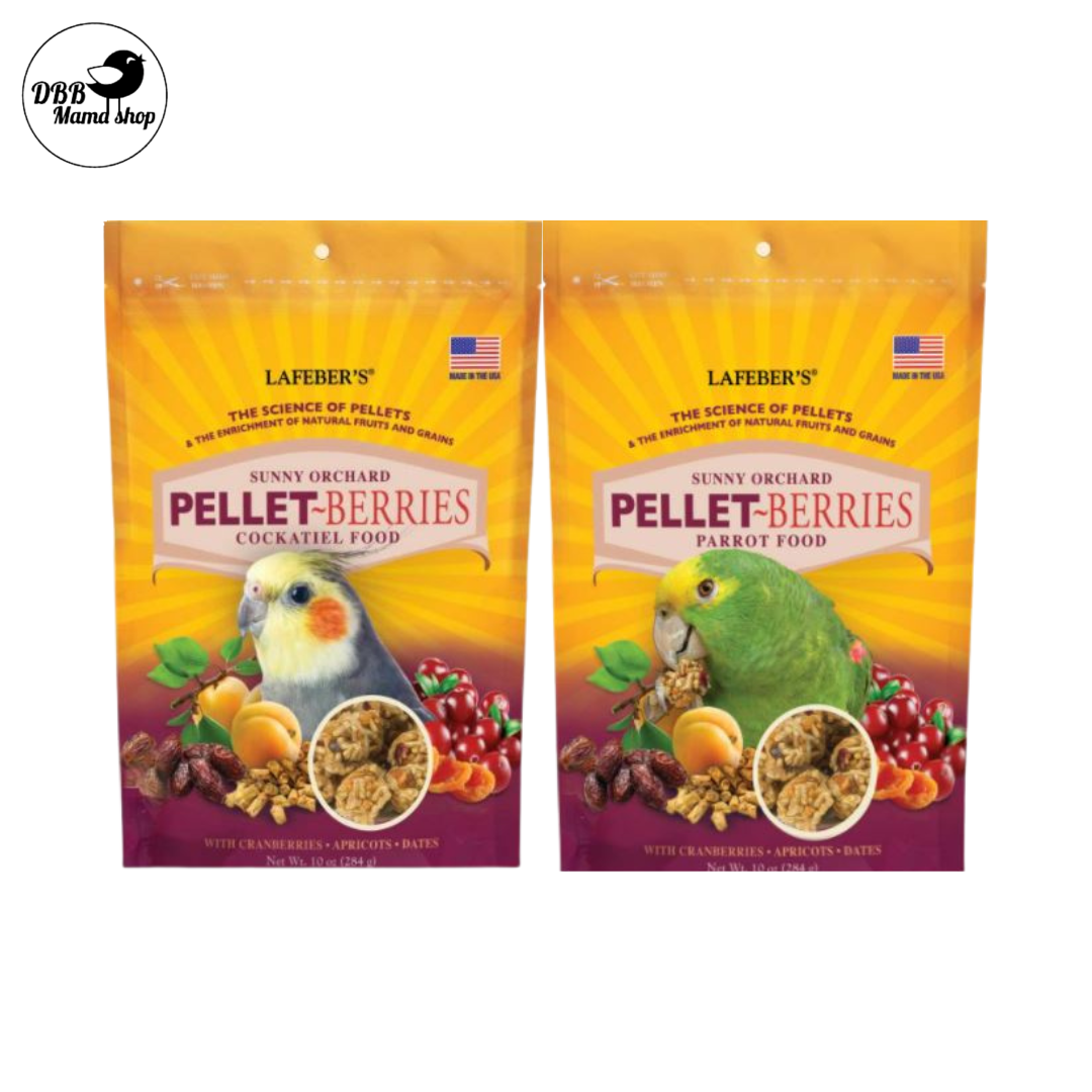 Lafeber Sunny Orchard Pellet-Berries Cockatiel Parrots 10oz Bird Food