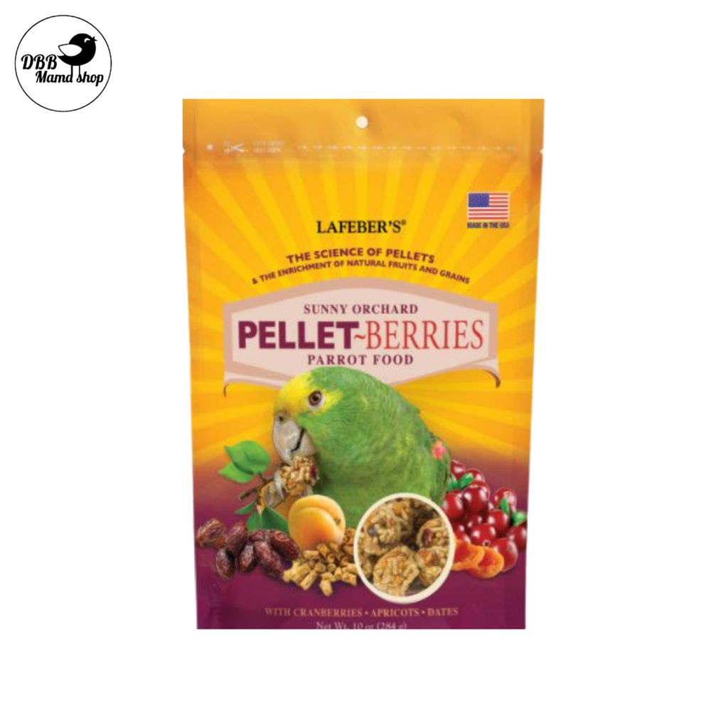 Lafeber Sunny Orchard Pellet-Berries Cockatiel Parrots 10oz Bird Food