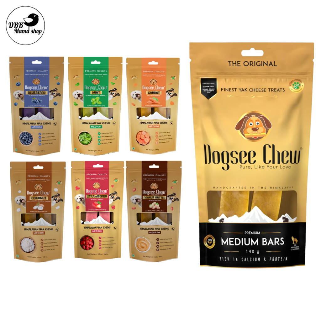 Dogsee Chew Premium Yak Bars – Healthy Dental Treats for Dogs - Medium / Large