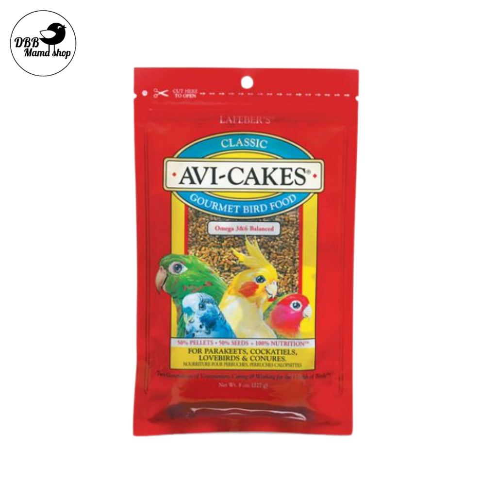 Lafeber Classic Avi-Cakes Small Birds 8oz / Parrots 12oz/ Macaws & Cockatoo 16oz Bird Treats