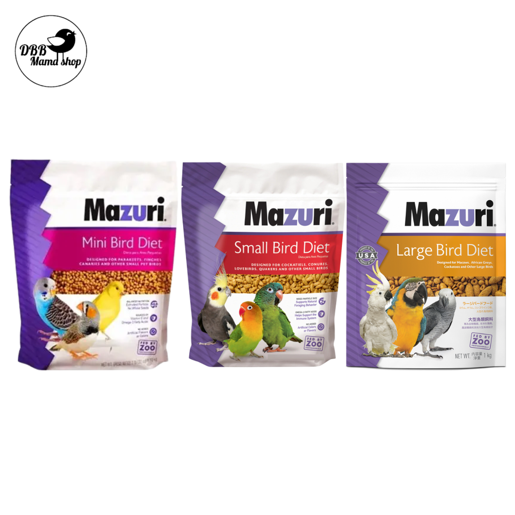 Mazuri Mini Small Large Bird Maintenance Diet 1kg Bird Food