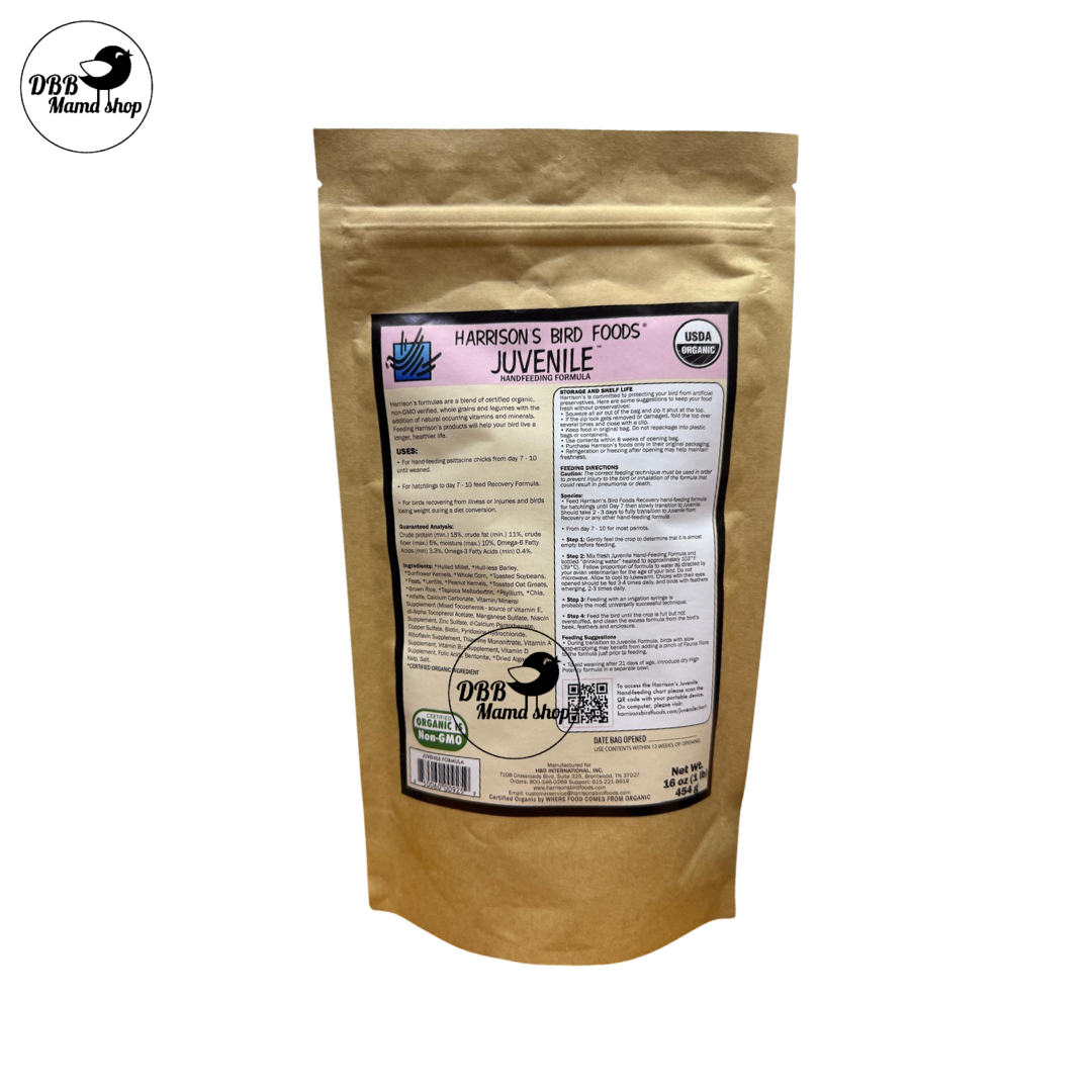 Harrison’s Juvenile Hand Feeding Formula 1lb (454g) Baby Bird Food