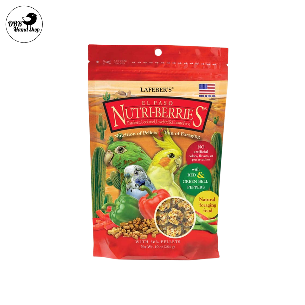 Lafeber El Paso Nutri-Berries Small Bird / Parrot 10oz Bird Food